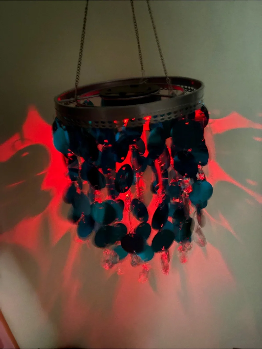 Anywhere Lighting LED Blue Shimmer Chandelier Coloring Changing Boho